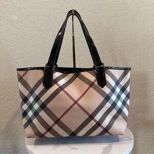 Burberry Classic Plaid Tote Bag
